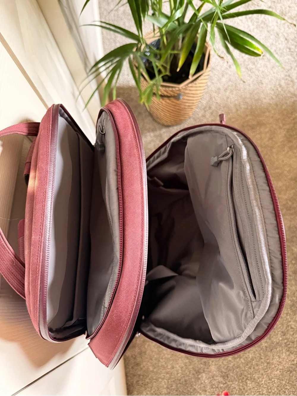 Yeti straps burgundy organization